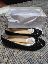 Radley Flower Glitter Shoes/ Ballet Flats 6 EU 39 New in Box
