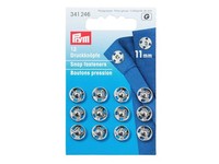 Prym 341246 AnnäH-DruckknöPfe Messing Ø 11Mm Silberfarbig - 12 StüCk
