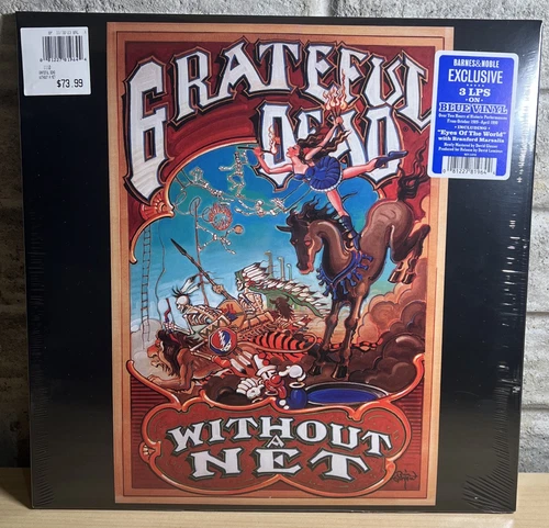 Grateful Dead ‎Without A Net BN Exclusive Blue Vinyl 3 LP Rhino 2023 NEW SEALED