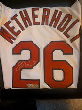 JJ Wetherholt Auto Jersey St. Louis Cardinals Fanatics Authentics Under Wraps
