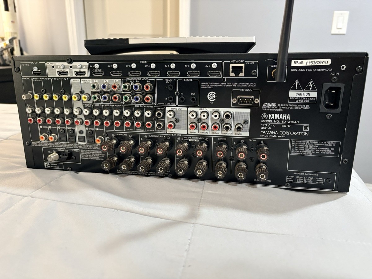 Yamaha RX A1040 7.2 Channel 120 Watt Receiver for sale online | eBay
