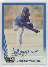 2021 Leaf Metal Draft 1990 Blue Rainbow 12/35 Jordany Ventura #LA-JV1 Auto 8d2