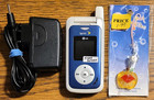 LG Fusic LX550 - Blue and White ( Sprint ) Very Rare Flip Phone - READ / Bundled
