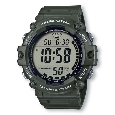 CASIO AE1500WHX-3AV Quartz Illuminator Dark Basil Green Watch