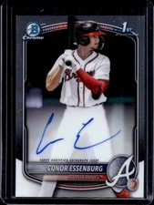 2025 Bowman Draft Conor Essenburg Chrome Auto 1st Prospect #CPA-CE Braves