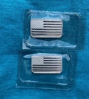 (2)  .5 OUNCE SILVER BARS AMERICAN FLAG, 1 OZ TOTAL .999 FINE SILVER, SEALED