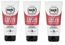 BL Magic Razorless Cream Shave Extra Strength 6oz X 3 Packs