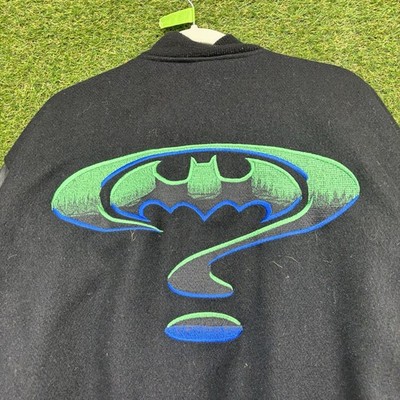Vintage 90s Batman Forever Varsity Jacket Mens Large Movie Promo