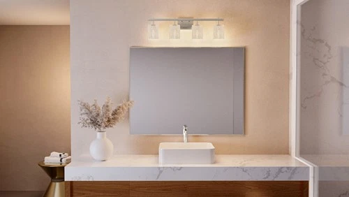 Quoizel BTH8631 Brenthouse 4 Light 32"W Vanity Light - Black - Picture 5 of 12