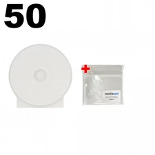 50 Clear ClamShell CD/DVD Case Budget & 100 OPP Plastic Wrap Bag