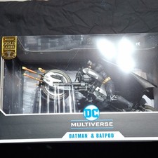 McFarlane DC Multiverse Batman & Batpod The Dark Knight Rises Gold Label New