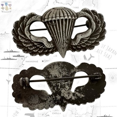 1950'S COLD WAR ARMY JUMP WINGS PARACHUTIST BADGE AIRBORNE
