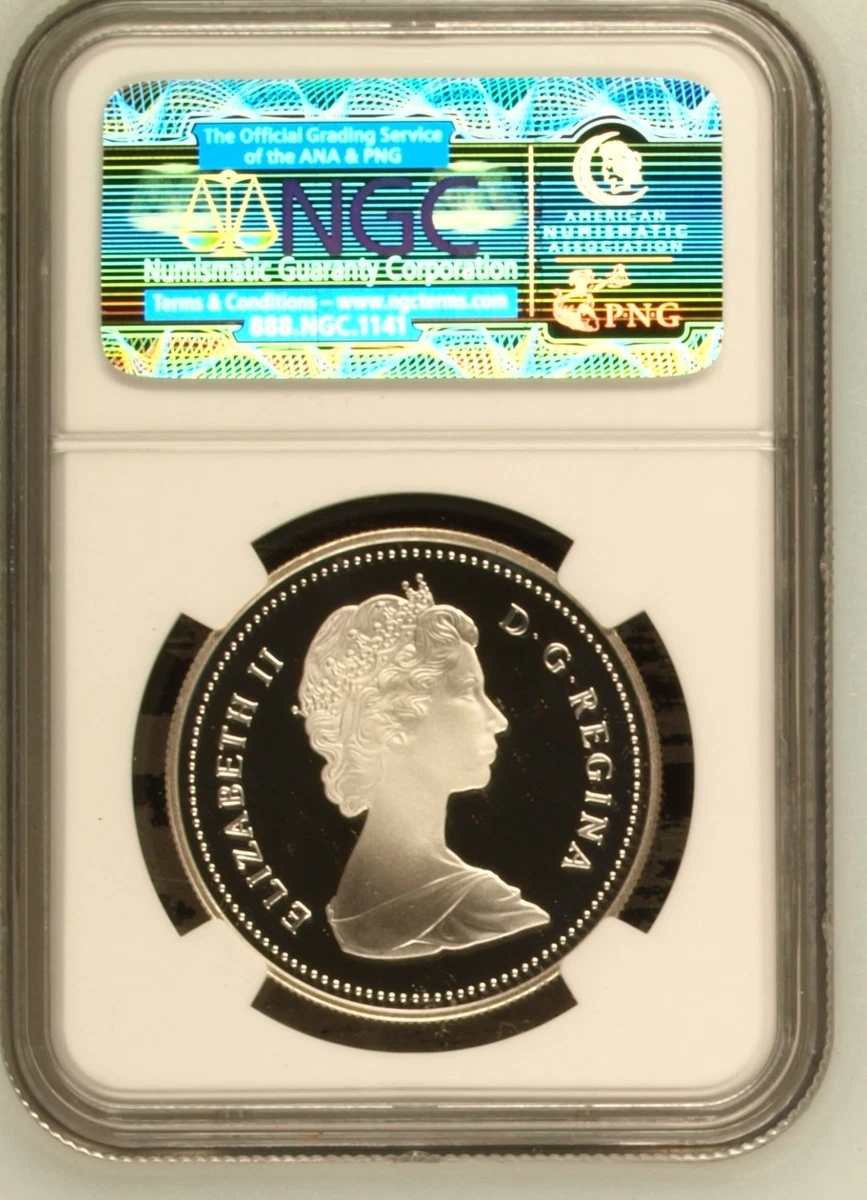 1986 CANADA TOP POP SILVER $1 DOLLAR NGC PF 70 ULTRA CAMEO VANCOUVER CENTENNIAL