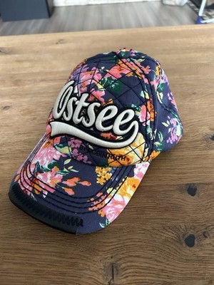 Robin Ruth Damen Baseballkappe Cap Ostsee Blumenmuster bestickt Käppi Mütze