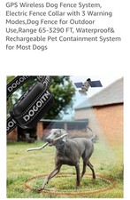 DOGOITM GPS Wireless Dog Fence Collar With 3 Warning Modes range 65-3290 FT