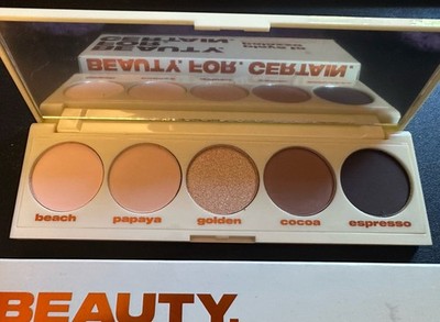 NIB Beauty For Certain Playa to Palazzo 5 Pan Eyeshadow Palette Mattes & Shimmer