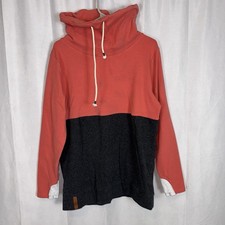 Ampersand Avenue Cowl Neck Sweatshirt Women s XXL Pistachio Striped Thumb Holes