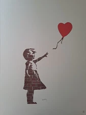 Banksy Art Print - Balloon Girl - Certificate
