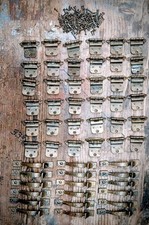 Vintage Set Of (18) Cabinet pulls & (36) Hinges