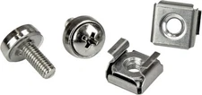 StarTech.com M5 Mounting Screws 50x M5, Silver Cage Nuts and 
