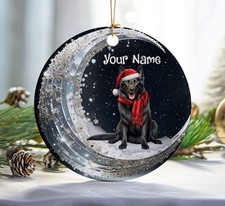 Belgian Shepherd Christmas Ornament, Custom Dog Ornament, Personalized Belgia...