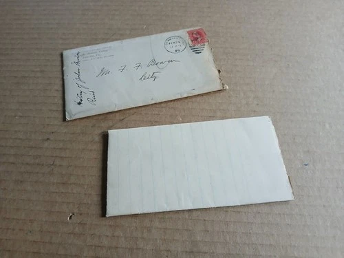 1899 Letter Account John Brown Raid by CF James CSA Vet. Pres Roanoke Female Col