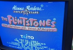 Flintstones The Rescue of Dino and Hoppy (Nintendo NES, 1991) Cartridge - Tested