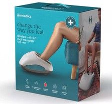 Homedics Shiatsu Air 4.0 Foot Massager W Heat Air Compression Washable Liner
