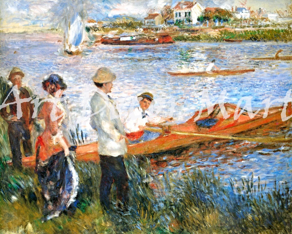 Remeros en Chatou-Renoir - ARTE DE PARED EN LIENZO O IMPRESO Foto 2 de 2