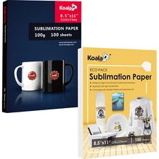 Koala Sublimation Paper 8.5x11 150 Sheets for Inkjet Printers Heat Transfer DIY