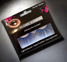 NEW Flashy Lashes Extra Long Blue Costume Eyelashes Cosplay
