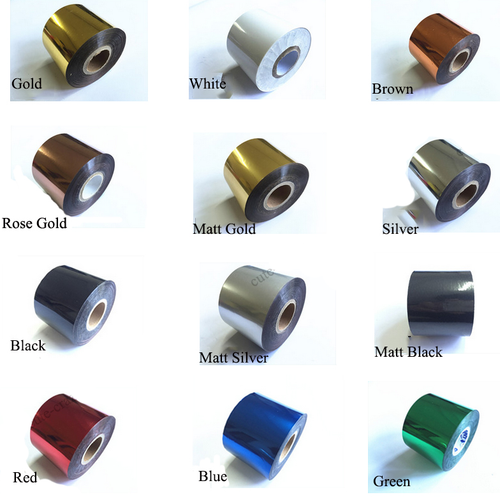 Hot Stamp Stamping Machine Printing Foil Roll 12 color 120m Gilt Paper - Picture 8 of 9