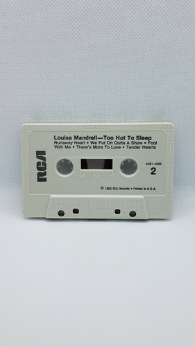 Louise Mandrell Signed Autographed Too Hot To Sleep Cassette Tape 1983 RCA - Imagen 5 de 6