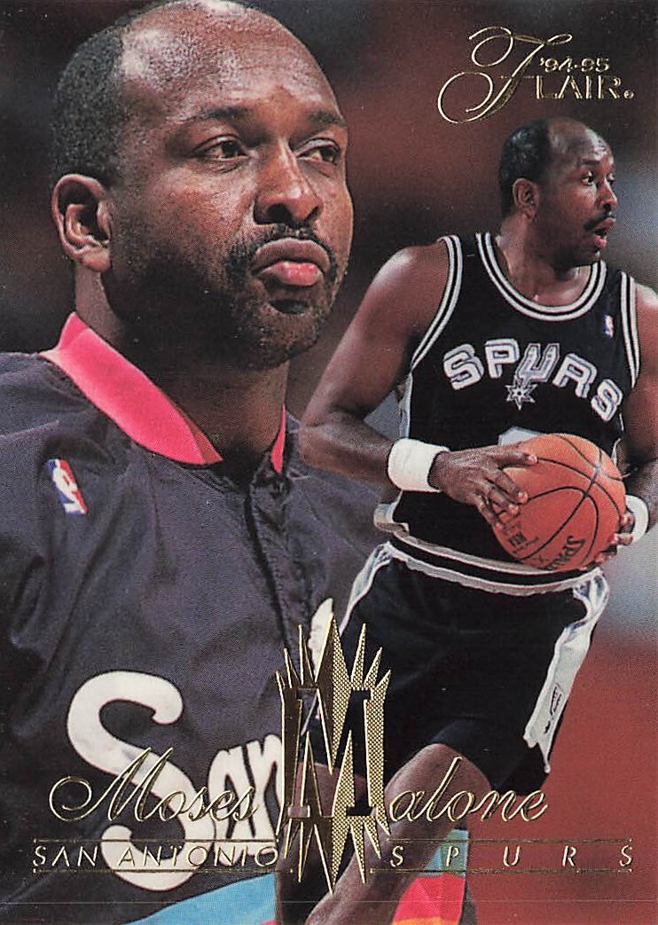 1994-95 Flair Moses Malone Card #304 HOF