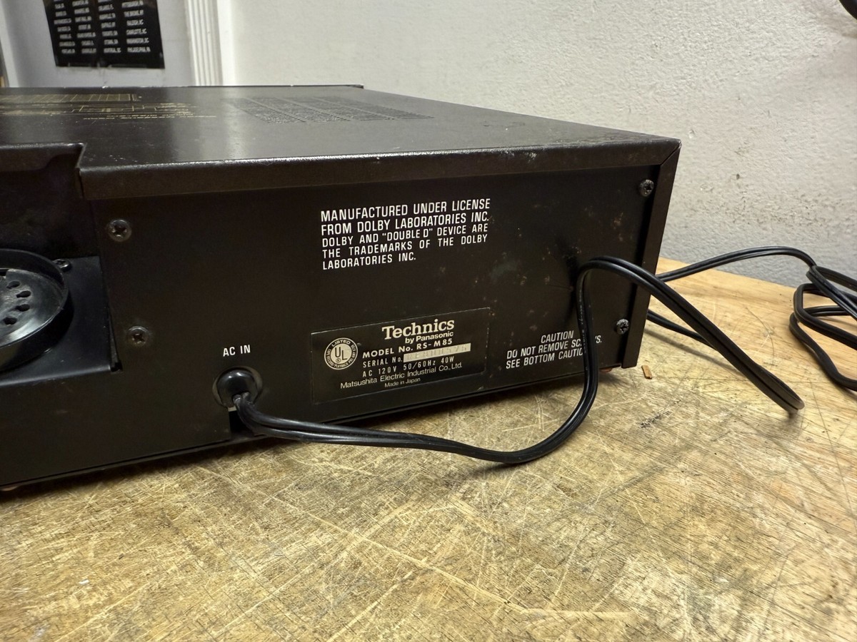 希少technics RS-M85 TECHNICS RS-M85 CASSETTE DECK | eBay