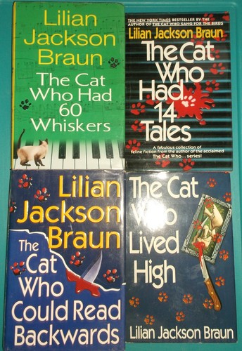 THE CAT WHO NOVELS LILIAN JACKSON BRAUN LOT of 18 BOOKS HARDBACK FELINE USED - Picture 8 of 15