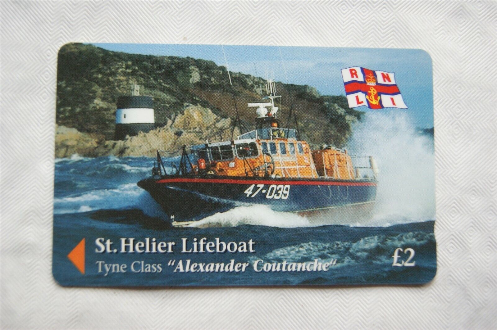 Jersey Phone Card - St Helier Lifeboat, Tyne Class, Alexander Coutanche ref.1