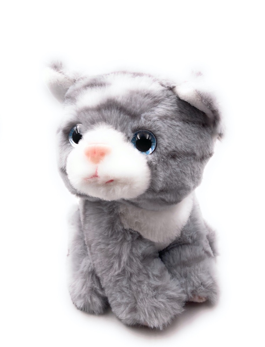Onwomania Plüschtier Katze – Samtpfote Stubentiger, 23 Cm, Mehrfarbig, Superweich