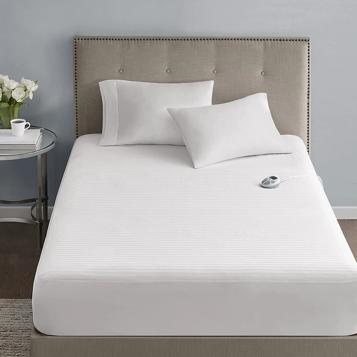 Waterproof Heated Mattress Pad Electric Bed Warmer 10 Heat Settings  Controller | eBay