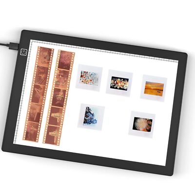 Slide Viewer Light Box 5600K 12 x8  Ultra-Thin Adjustable Brightness Backligh...
