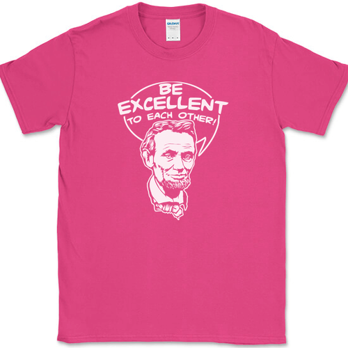 Be Excellent To Each Other T-Shirt Bill Funny Time Travel Ted Abe Lincoln Tee - 第 10/10 張圖片
