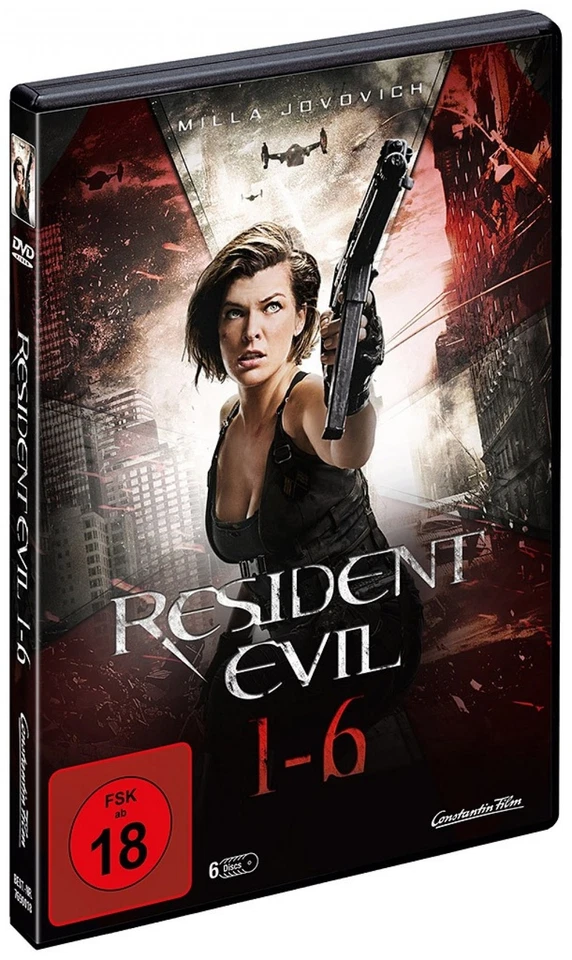 Resident Evil 1+2+3+4+5+6 / Komplettbox (Milla Jovovich) # 6-DVD-BOX-NEU - Bild 3 von 3