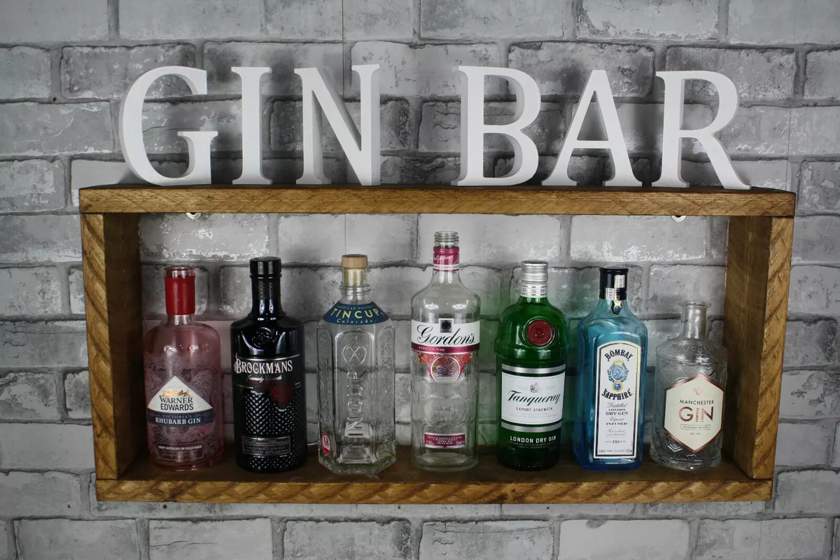 Wall mounted gin shelf hot sale