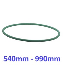 Green Drive Belt Round Rubber 8mm for Pizza Dough Roller Stretcher Machine