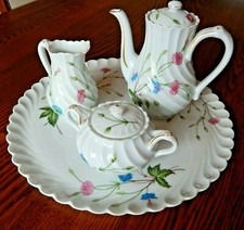 Haviland Limoges FLORENCE PATTERN Ceramic Tea/Coffee Set 6 Pieces MINT CONDITION