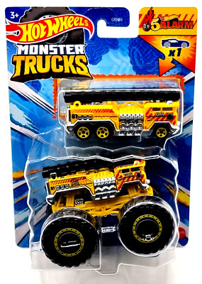Mattel Hot Wheels doppel Pack Auto + Monster Trucks HWN39    5 Alarm
