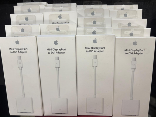 Lot of 20 New Apple Mini DisplayPort to DVI Adapter MB570LL/B Model A1305