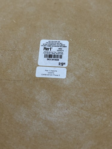 TWO!!! Pier 1 Wooden Charger NEW Whitewashed Oak Wood Look 13 Inch - Picture 6 of 7