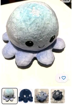 TeeTurtle - the Original Reversible Octopus Plushie - Day + Night - NEW Squid