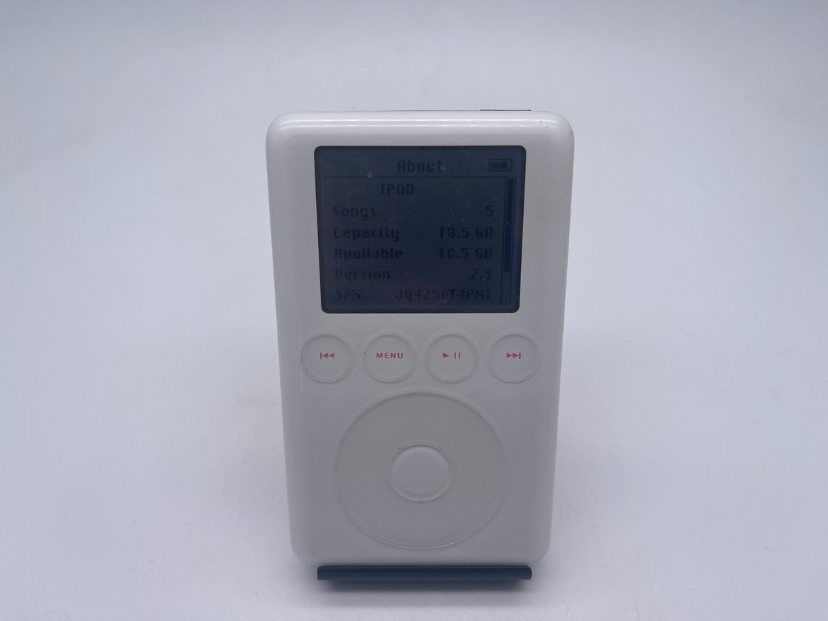 Apple iPod Classic 3rd Generation White 20GB A1040 FULLY